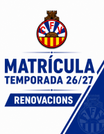 Matrícula RENOVACIONS Temporada 26/27